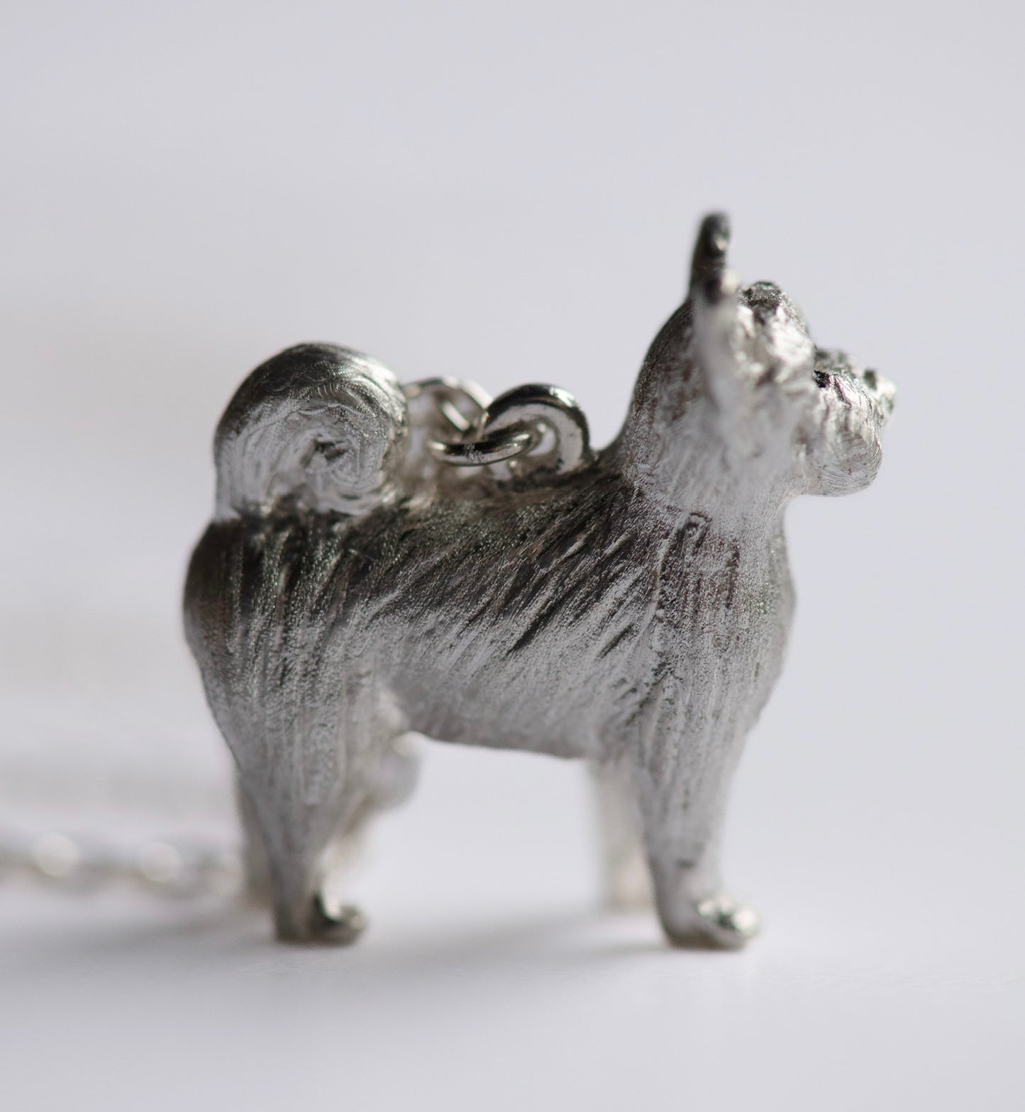 Pomeranian Pendant | Sterling Silver