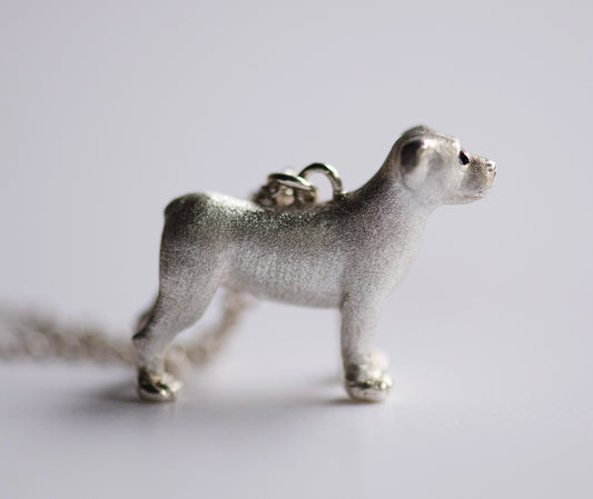 Rottweiler Pendant | Sterling Silver