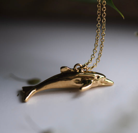 Dolphin Pendant | 18K Gold