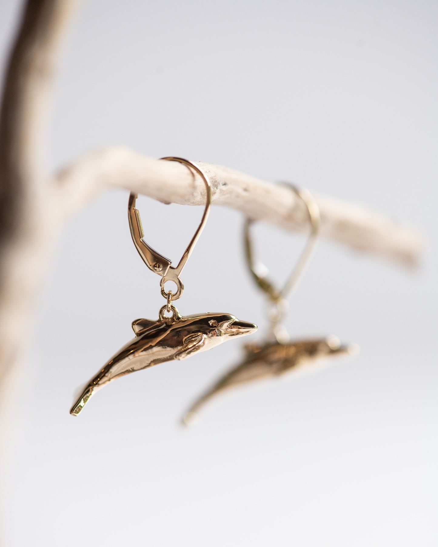 Dolphin Earrings | 18K Gold