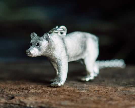 Grizzly Bear Pendant | Sterling Silver