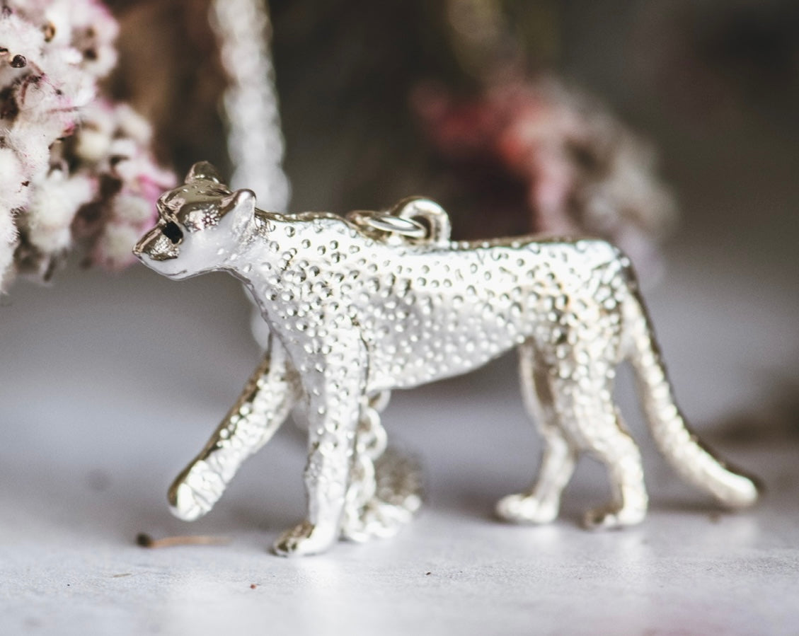 Cheetah Pendant | Sterling Silver