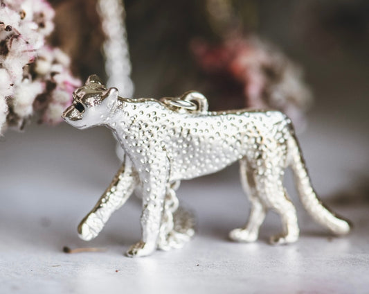 Cheetah Pendant | Sterling Silver