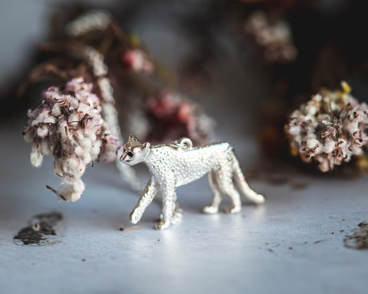 Cheetah Pendant | Sterling Silver