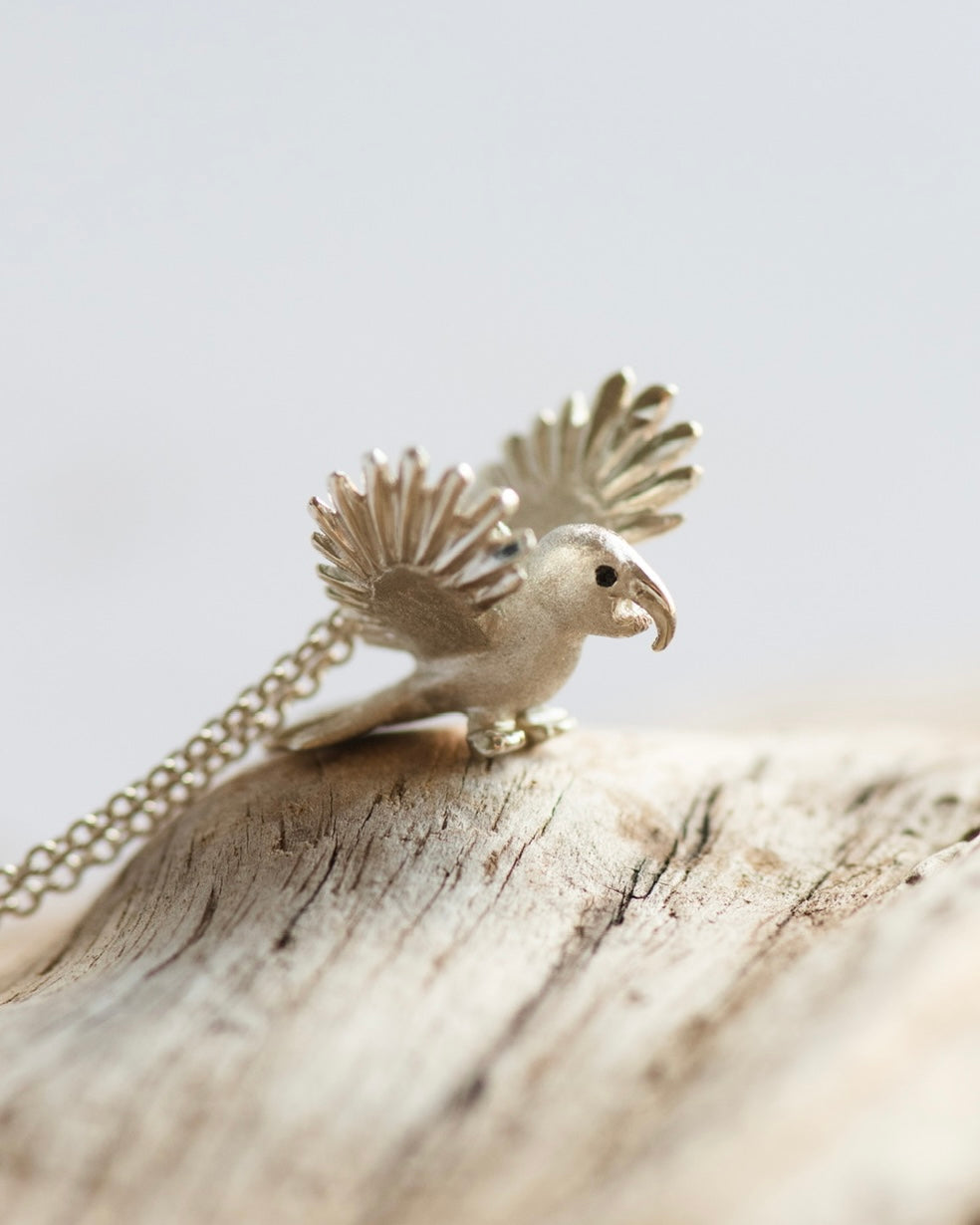 Macaw Pendant | Sterling Silver