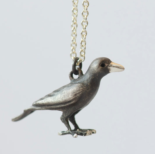 Raven Pendant | Sterling Silver