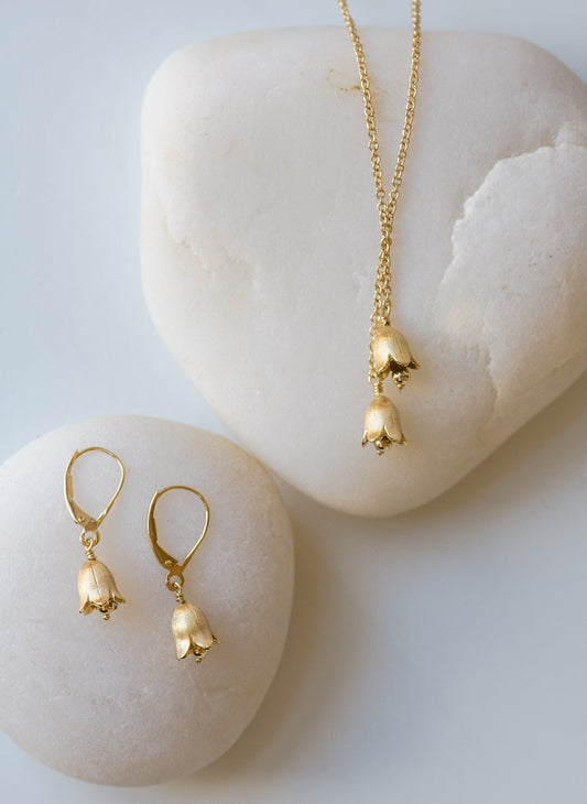 Lily of the Valley Necklace in 18K Gold
