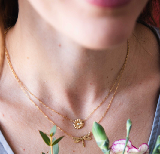Daisy Necklace in 18K
