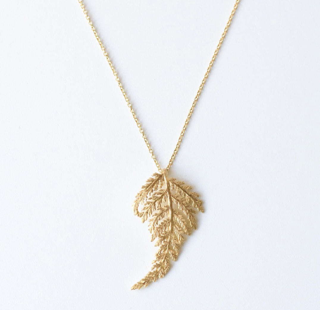 Fern Necklace in 18K Gold