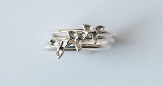 Trillium Ring in Sterling Silver