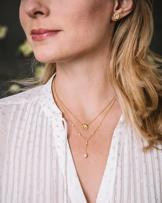 Pearl Snow Drop Necklace