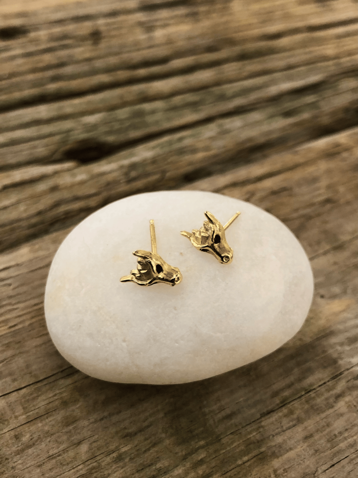 18K Dragon Stud Earrings