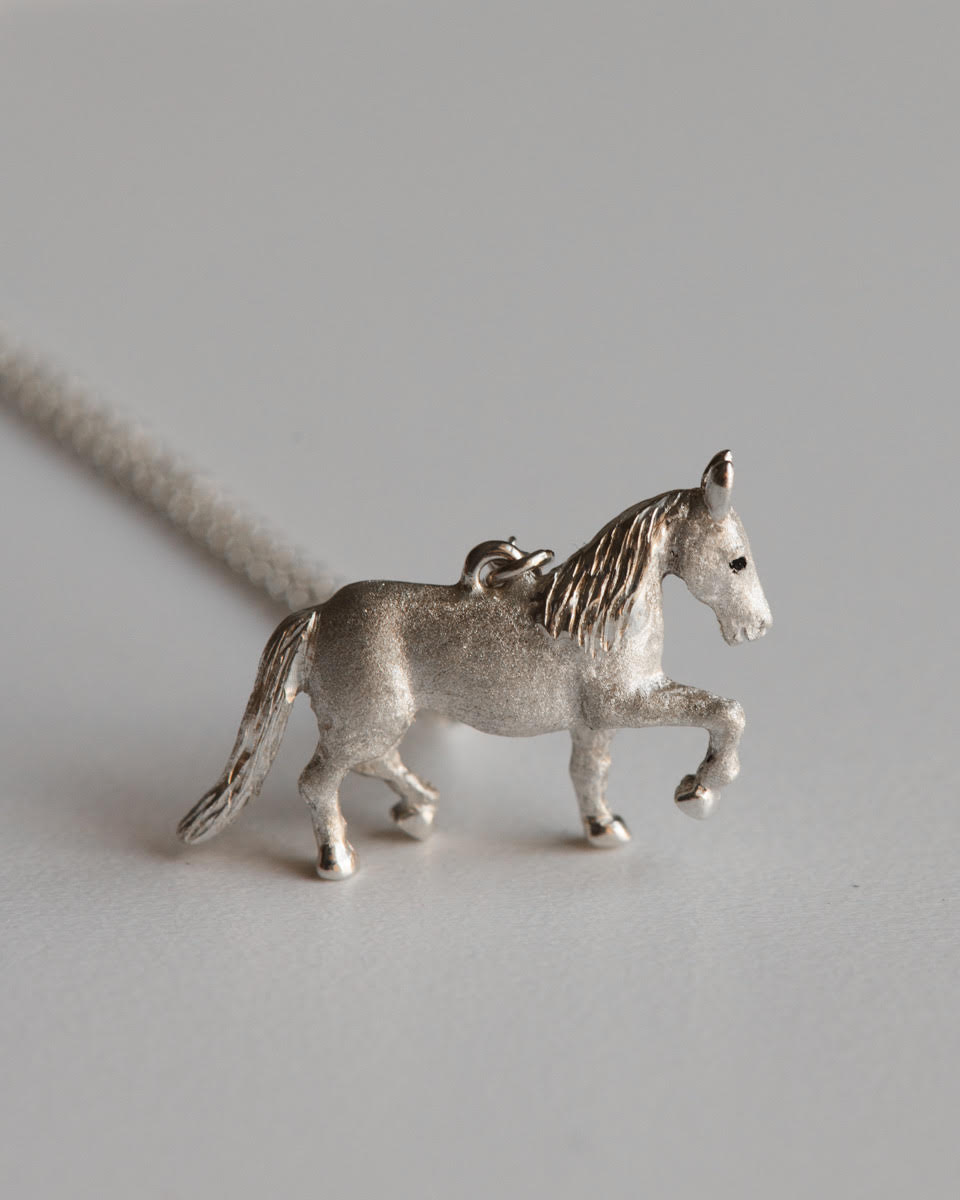 Horse Pendant in Sterling Silver