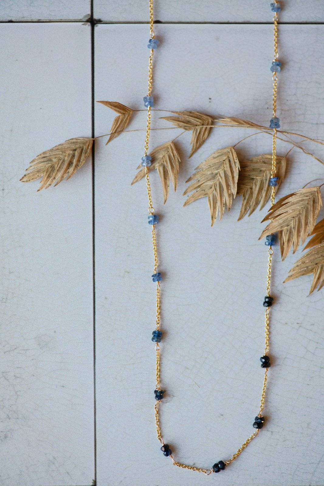 Sapphire Stepping Stone Necklace