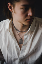 Scales Texture Rectangular Necklace